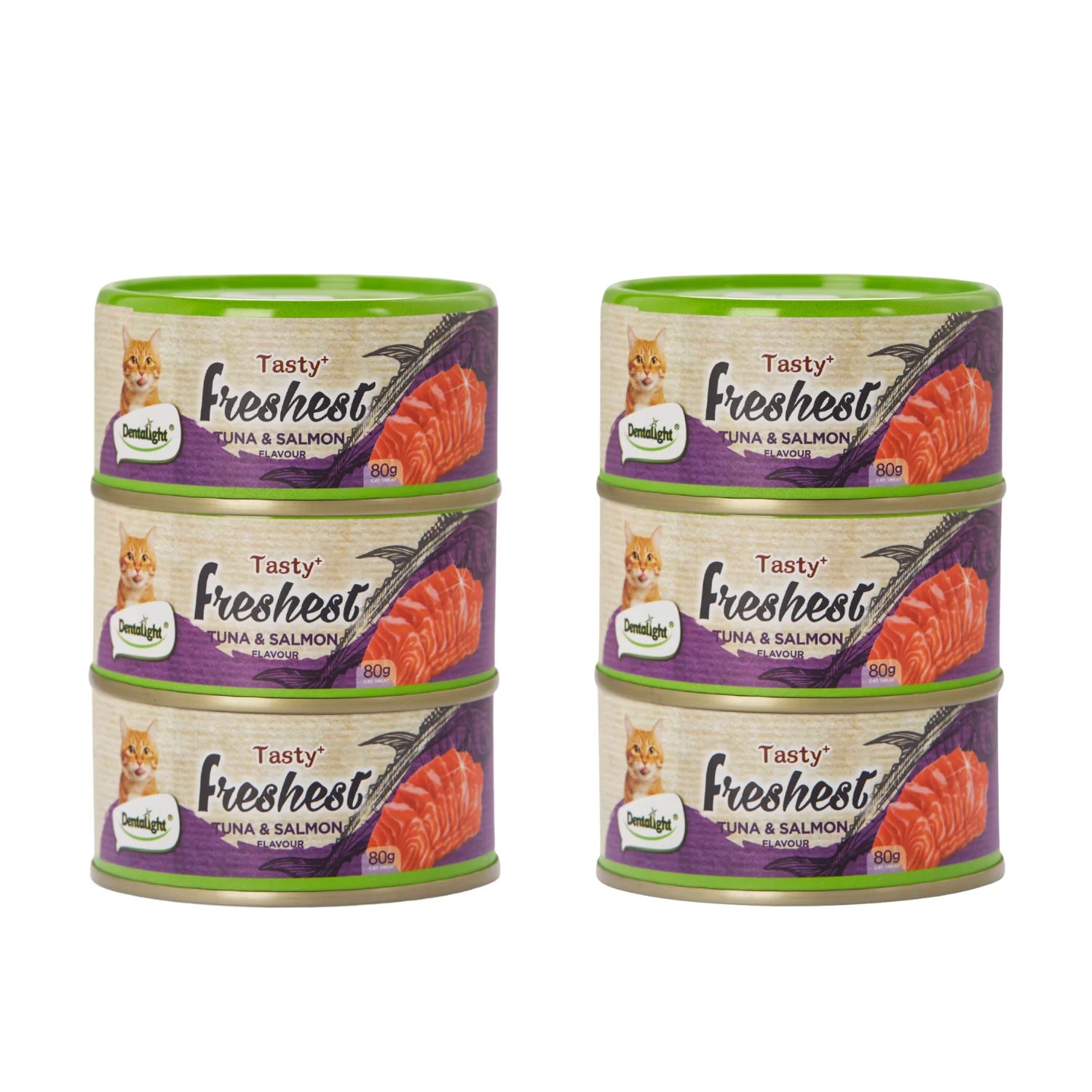 Tasty Freshest Latas atún y salmón para gatos 80 grs