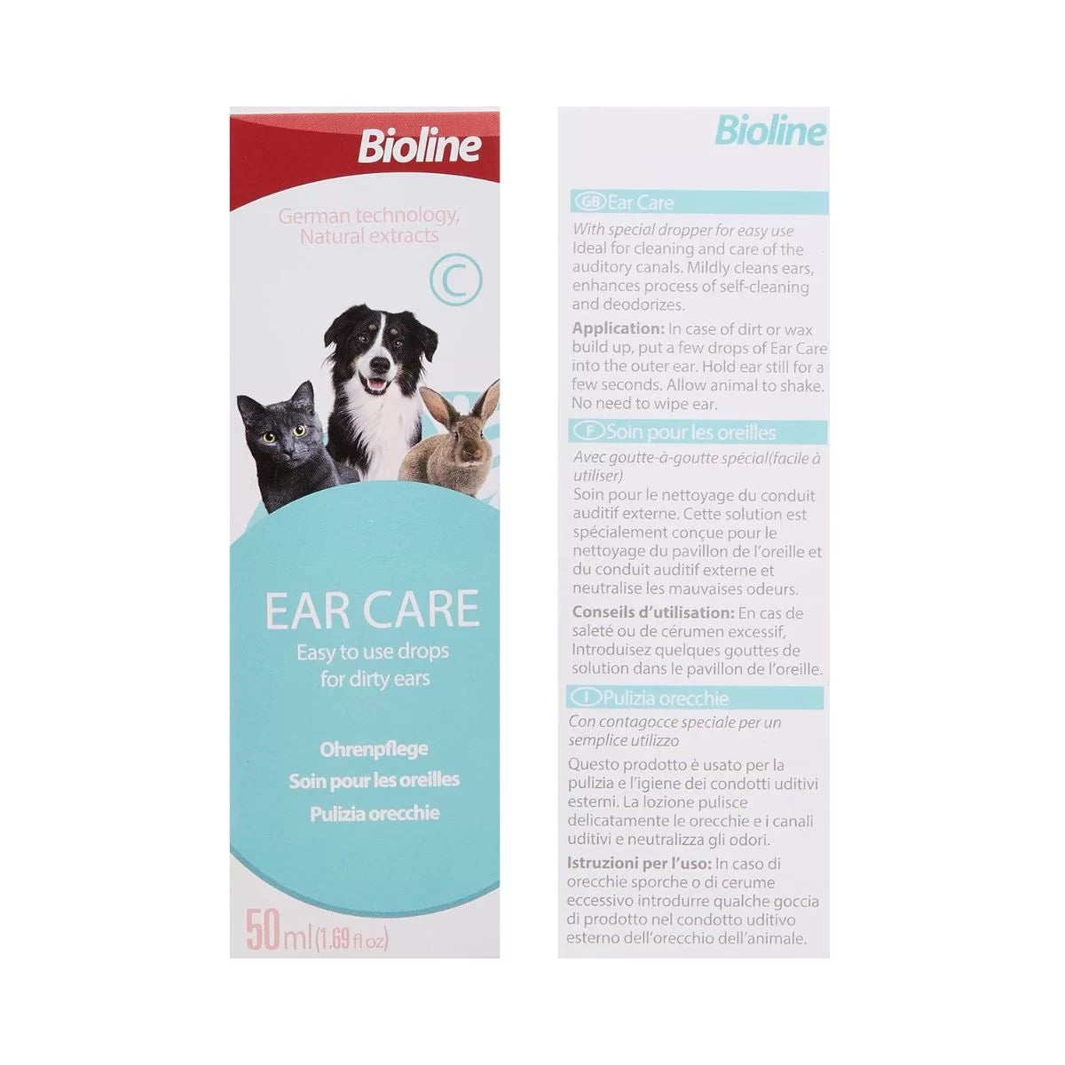 Bioline Limpiador de Orejas De Mascotas