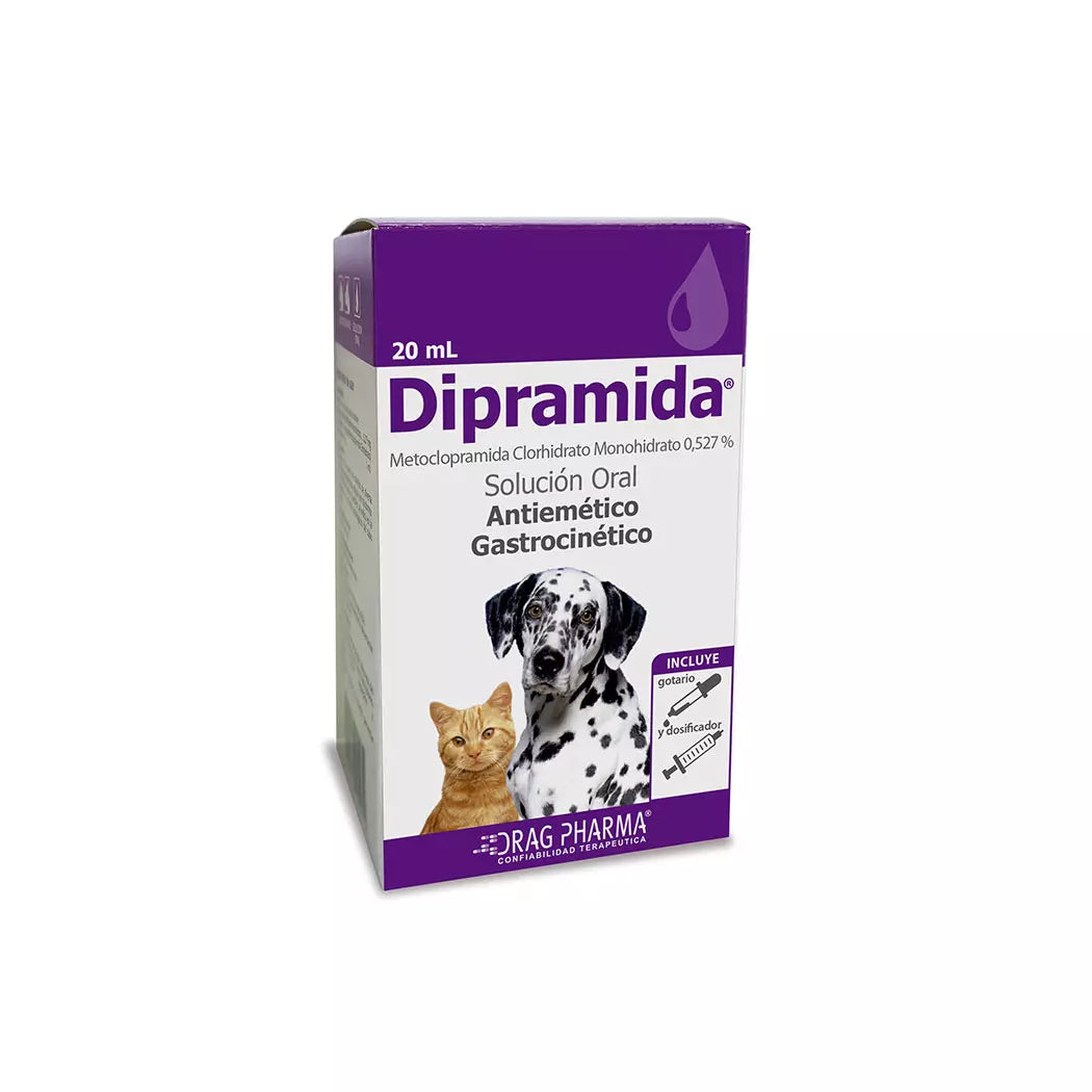 DIPRAMIDA tratamiento en gotas para el control de vómitos