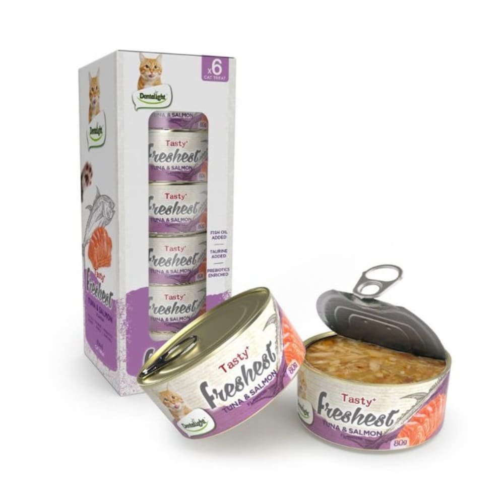 Dentalight Tasty Freshest Pack 6 Latas Atún y Salmón