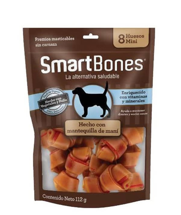 SmartBones Peanut Butter Mini Bones 8pk