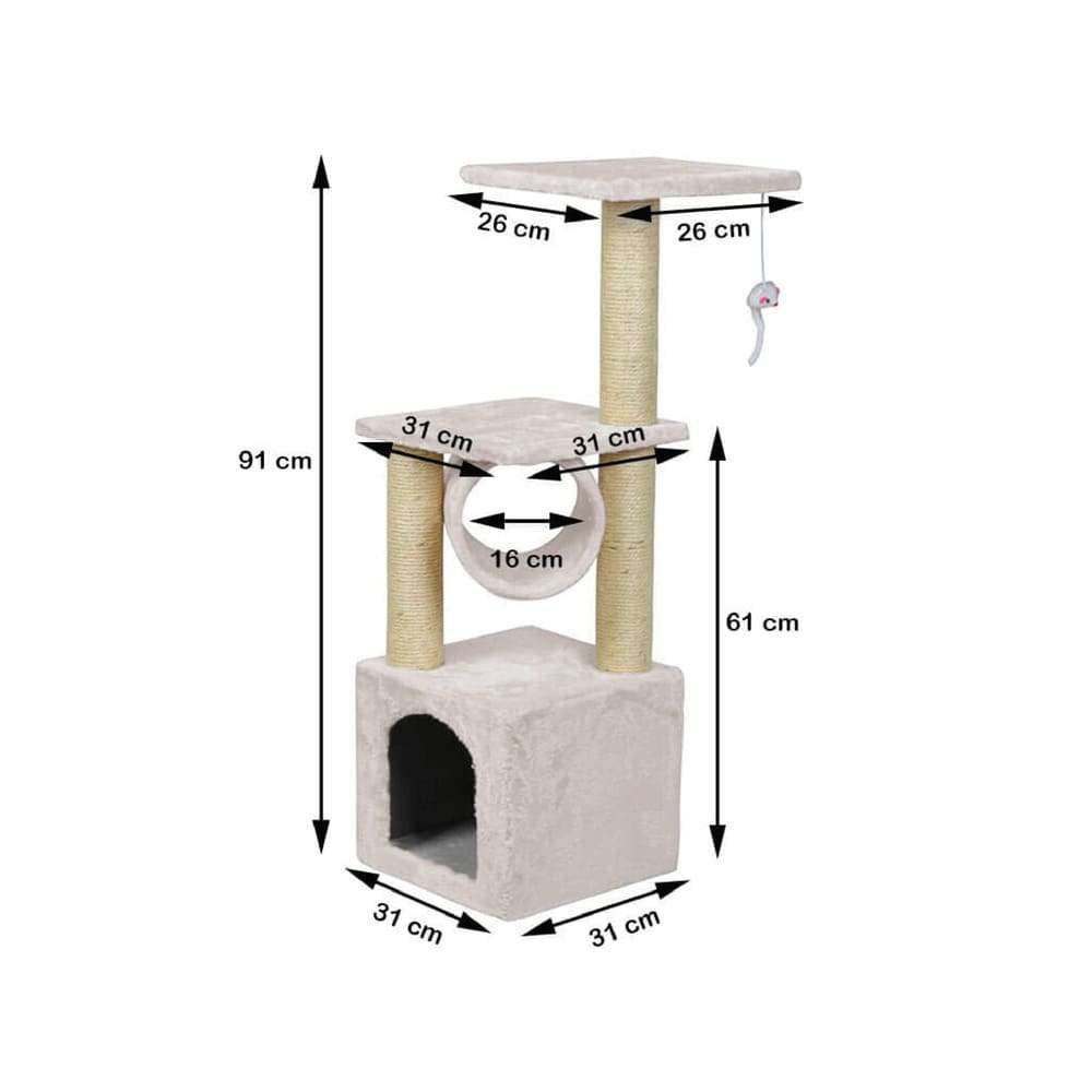 RASCADOR TORRE 30*30*92CM