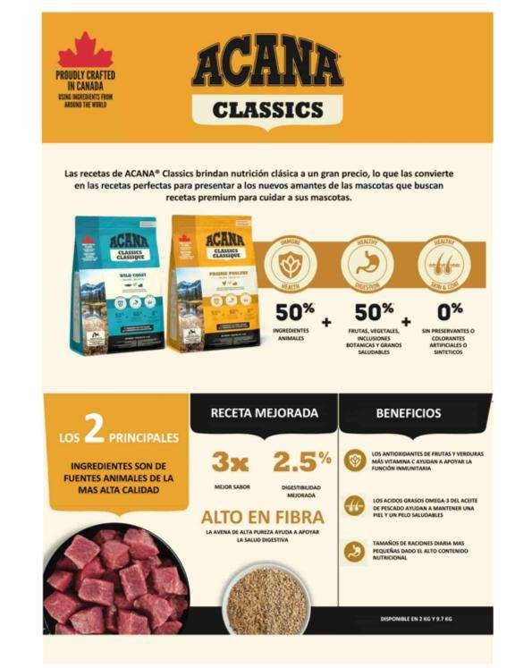 ACANA CLASSICS (prairie poultry) 9.7KG