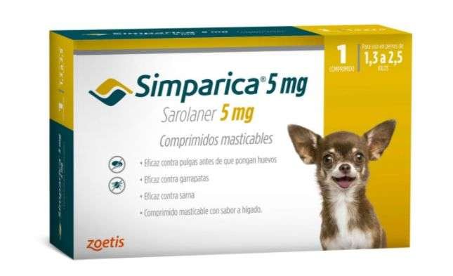 SIMPARICA 5MG COMPRIMIDOS