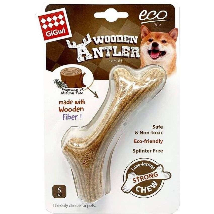 WOODEN ANTLER MADERA NATURAL SMALL