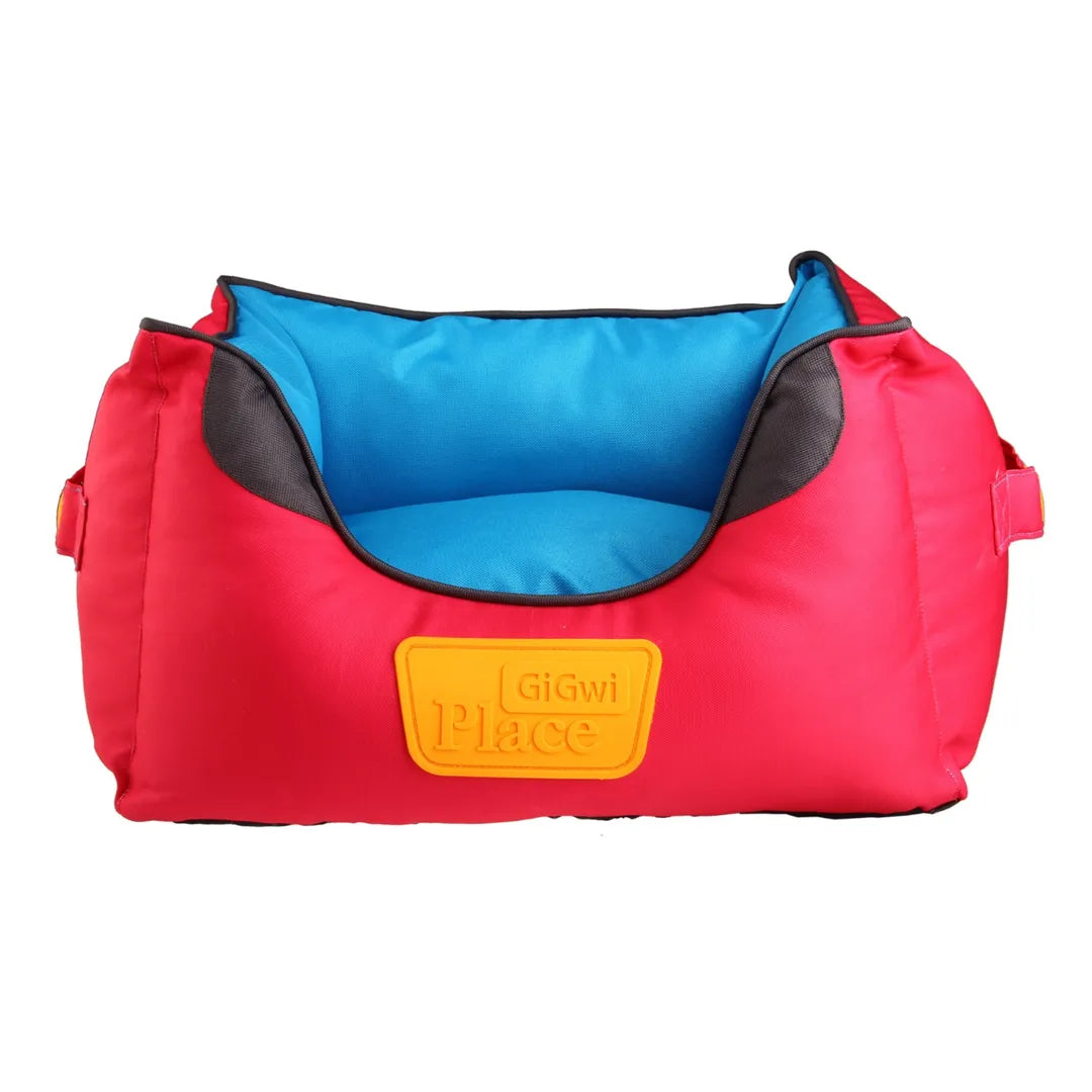 Gigwi Place Cama Cuadrado Rojo/azul L