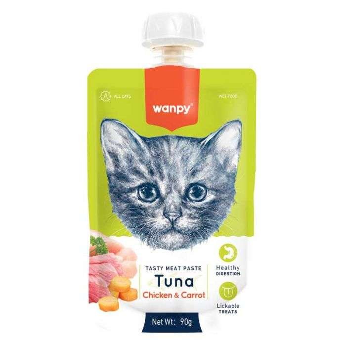 WANPY PASTA DE ATUN CON POLLO Y ZANAHORIA GATO