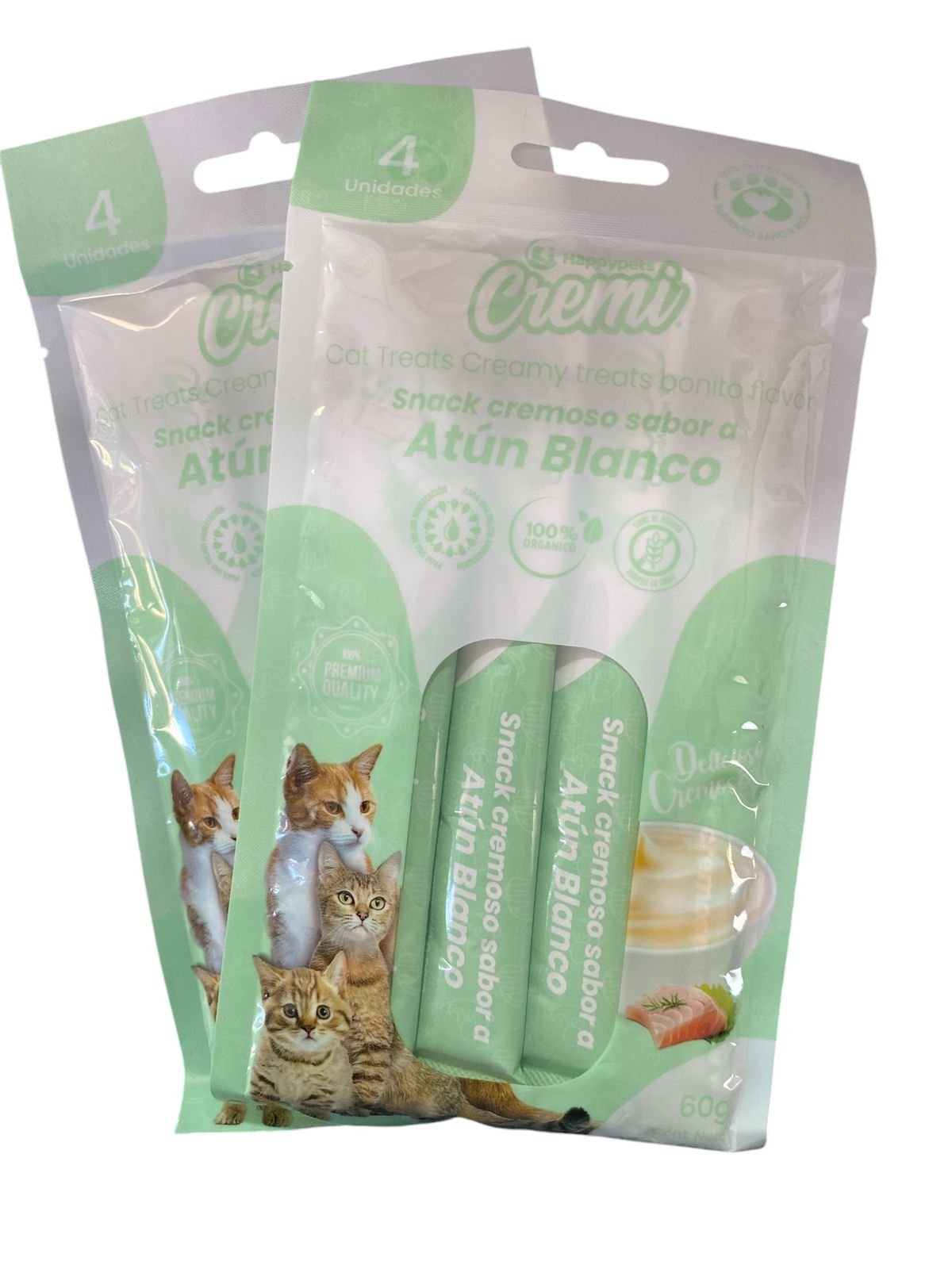 Snack cremoso sabor Atún Blanco