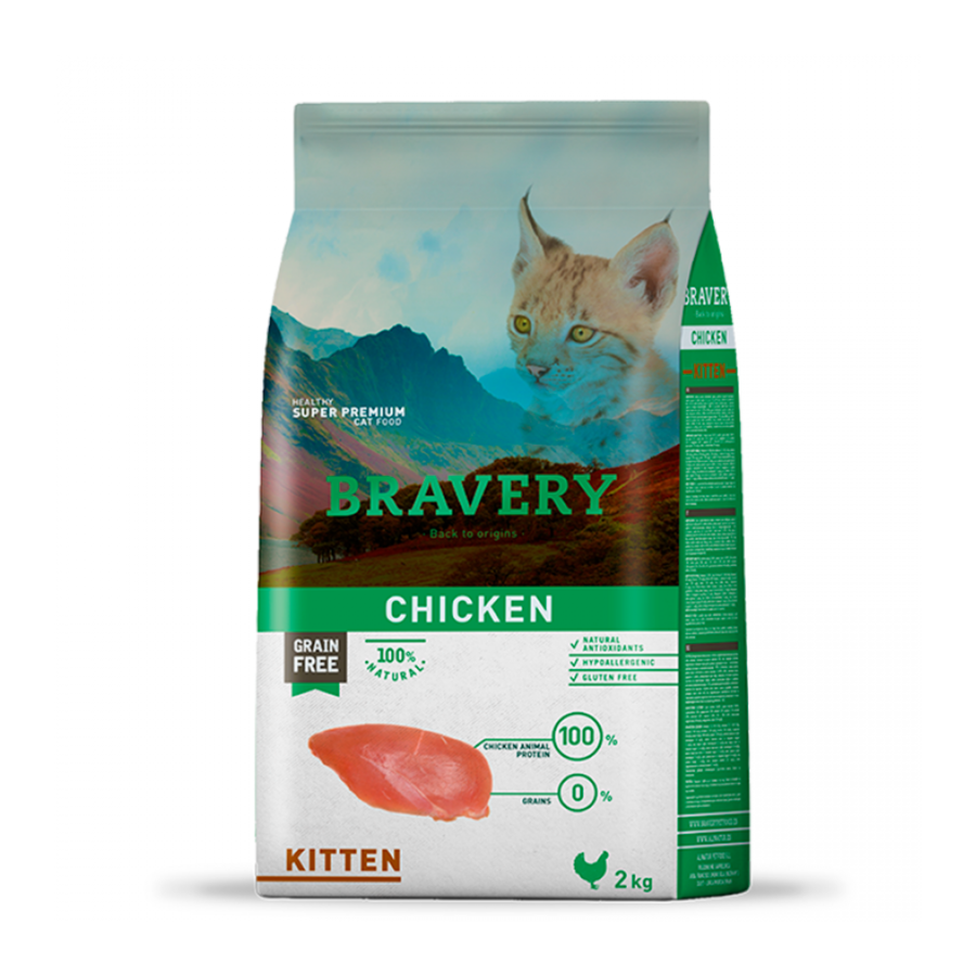 Bravery Kitten Pollo 2KG