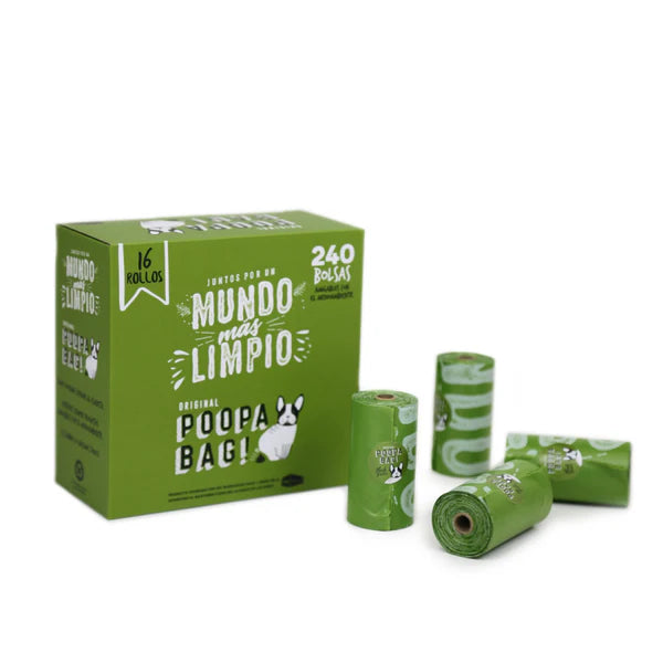 Bolsas Poopa Bags - Pack 16 rollos