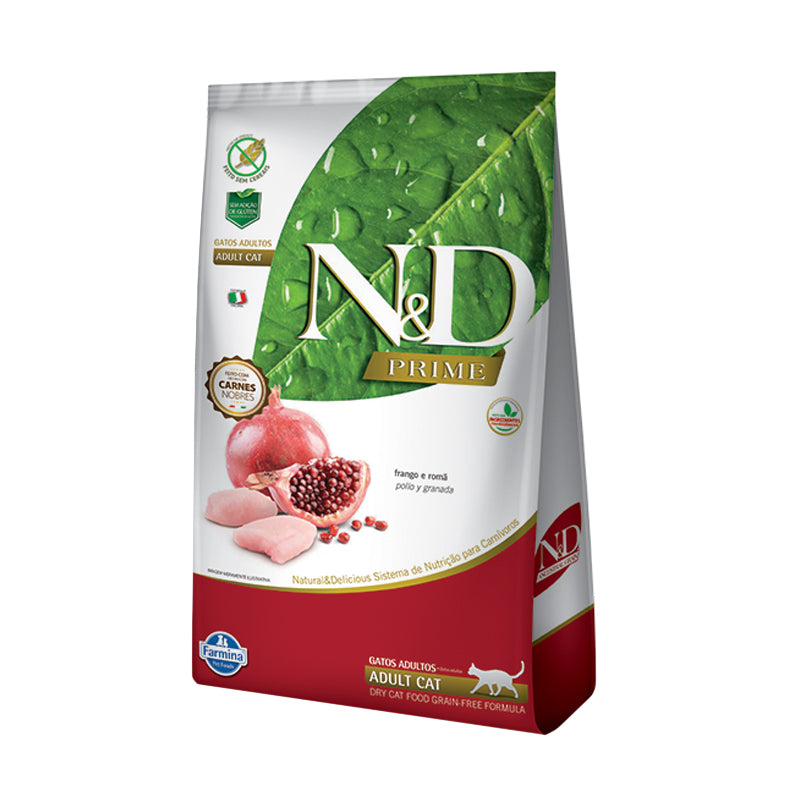 N&D Prime Feline Adult Pollo y Granada 1.5kg