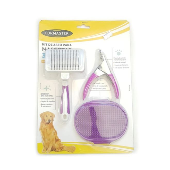 Kit de aseo para Mascotas 3 Piezas