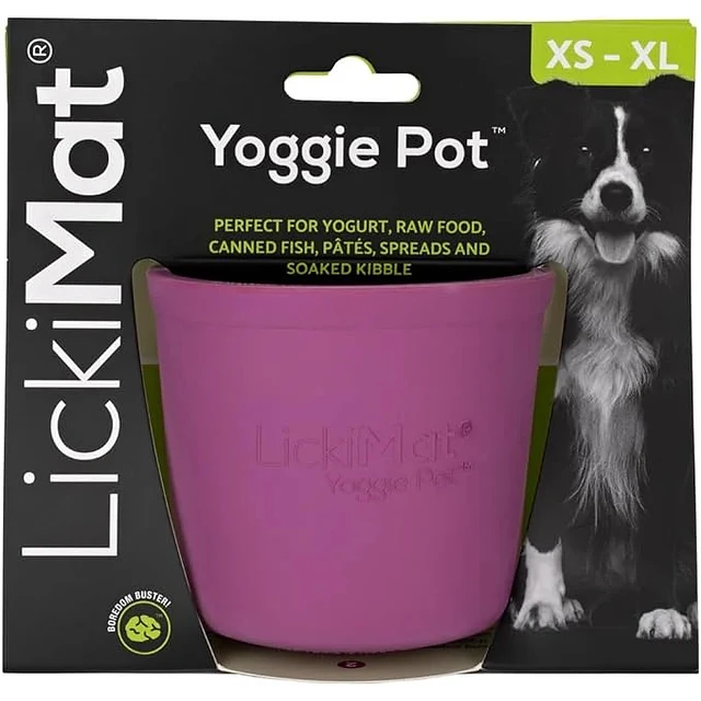 LICKIMAT YOGGIE POT PURPLE