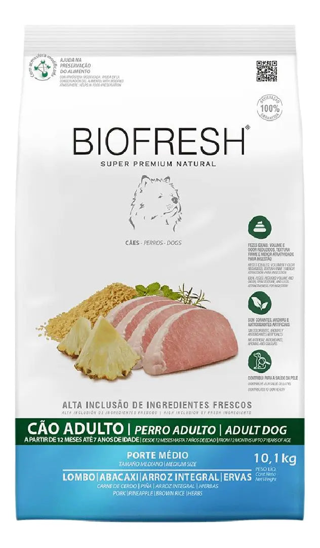 Biofresh Dog Adult Raza Mediana Cerdo y Piña 3KG