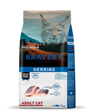 BRAVERY HERRING ADULT CAT 7kg