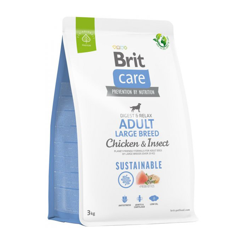Brit Care Adult Large Breed 3KG CHICKEN & INSECT Dog