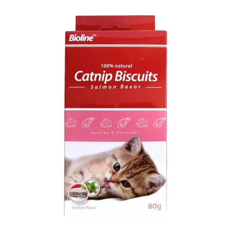 Bioline Galletas de Catnip y Salmon - 80GR