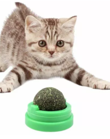 Bola Hierba Gatera Giratoria Gatos
