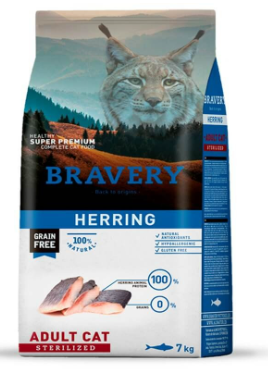 Bravery Herring Adulto Gato Esterilizado 2kg