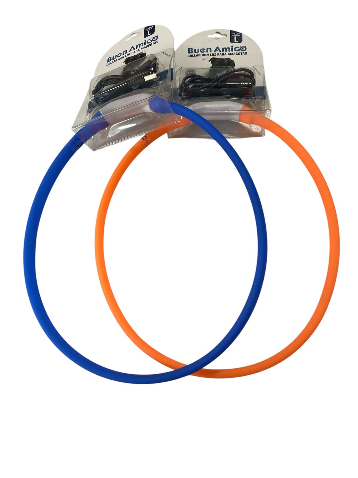 COLLAR LED PARA MASCOTAS Talla L - COLORES SURTIDOS