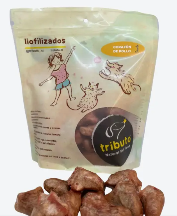 Corazon de pollo liofilizado (100grs)