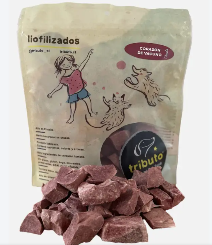 Corazon de vacuno liofilizado (100grs)