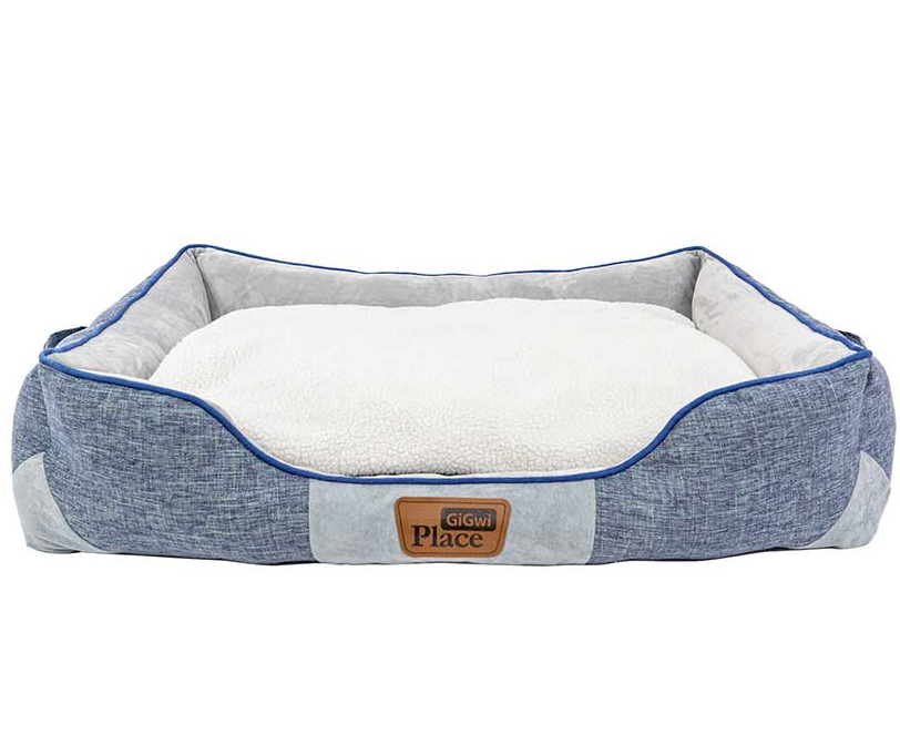 GIGWI PLACE LUXURY DOG BED BLUE/GREY