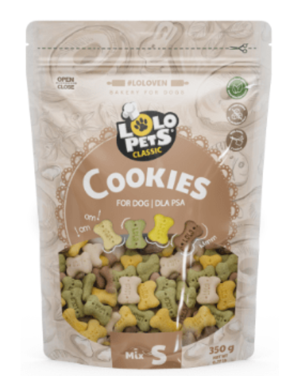 Galleta huesitos mix sabores - Lolopets 350gr