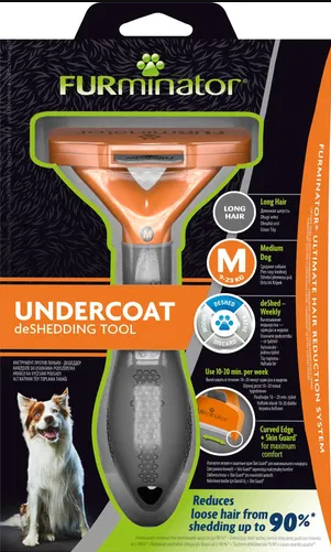 FURminator M - Cepillo desprendible para perros de pelo largo