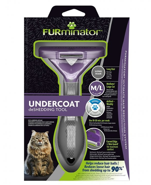 Furminator para pelo largo para gatos grandes