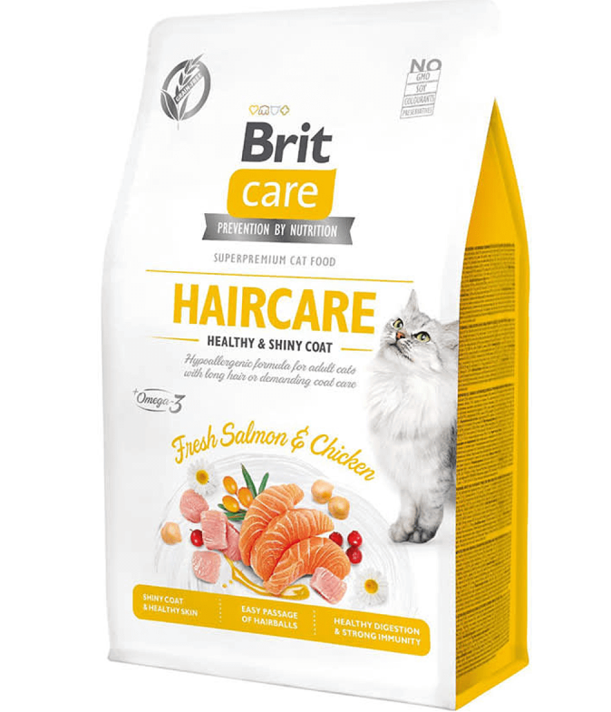 BRIT CARE CAT GRAIN FREE HAIRCARE HEALTHY & SHINY COAT 2KG