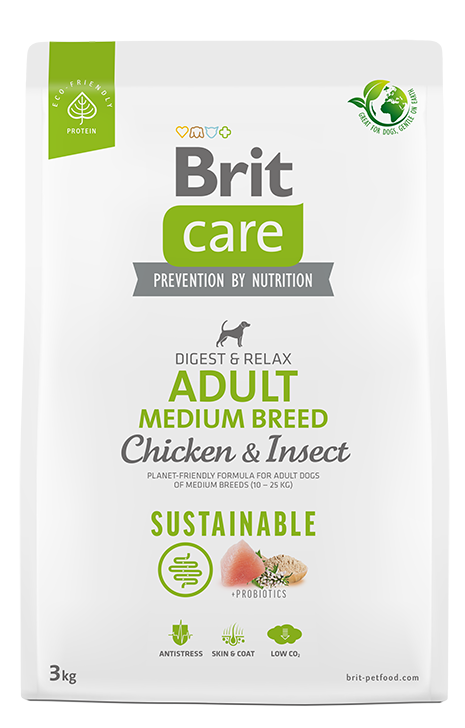 Brit Care Dog Chicken & Insect Adult Medium Breed 3KG