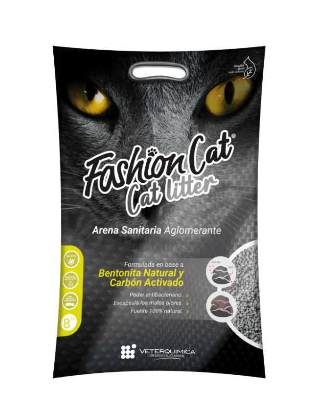 Arena Sanitaria Fashion Cat Carbón Activado 4Kg