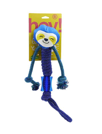 HEY! JUGUETE PEREZOSO AZUL CUERDA TPR 10,5x46 CM