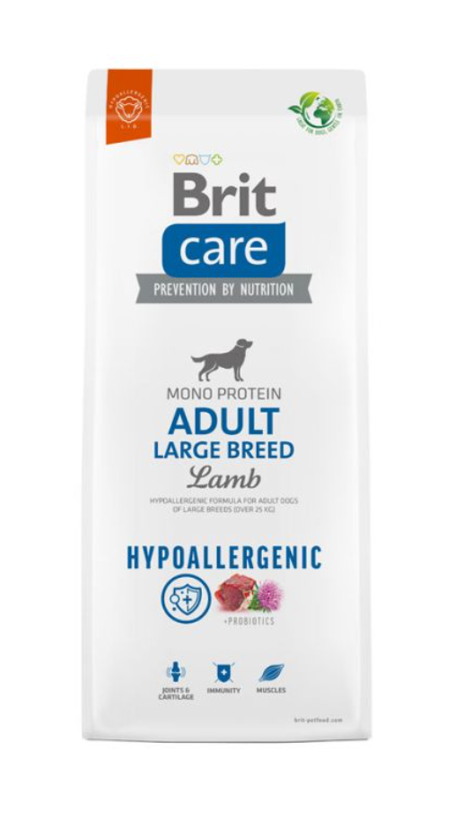 Brit care perro Hypoallergenic adult large breed lamb 3kg