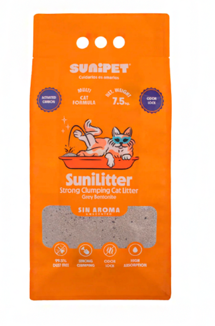 SuniLitter Carbon Sin Aroma – 7.5kg
