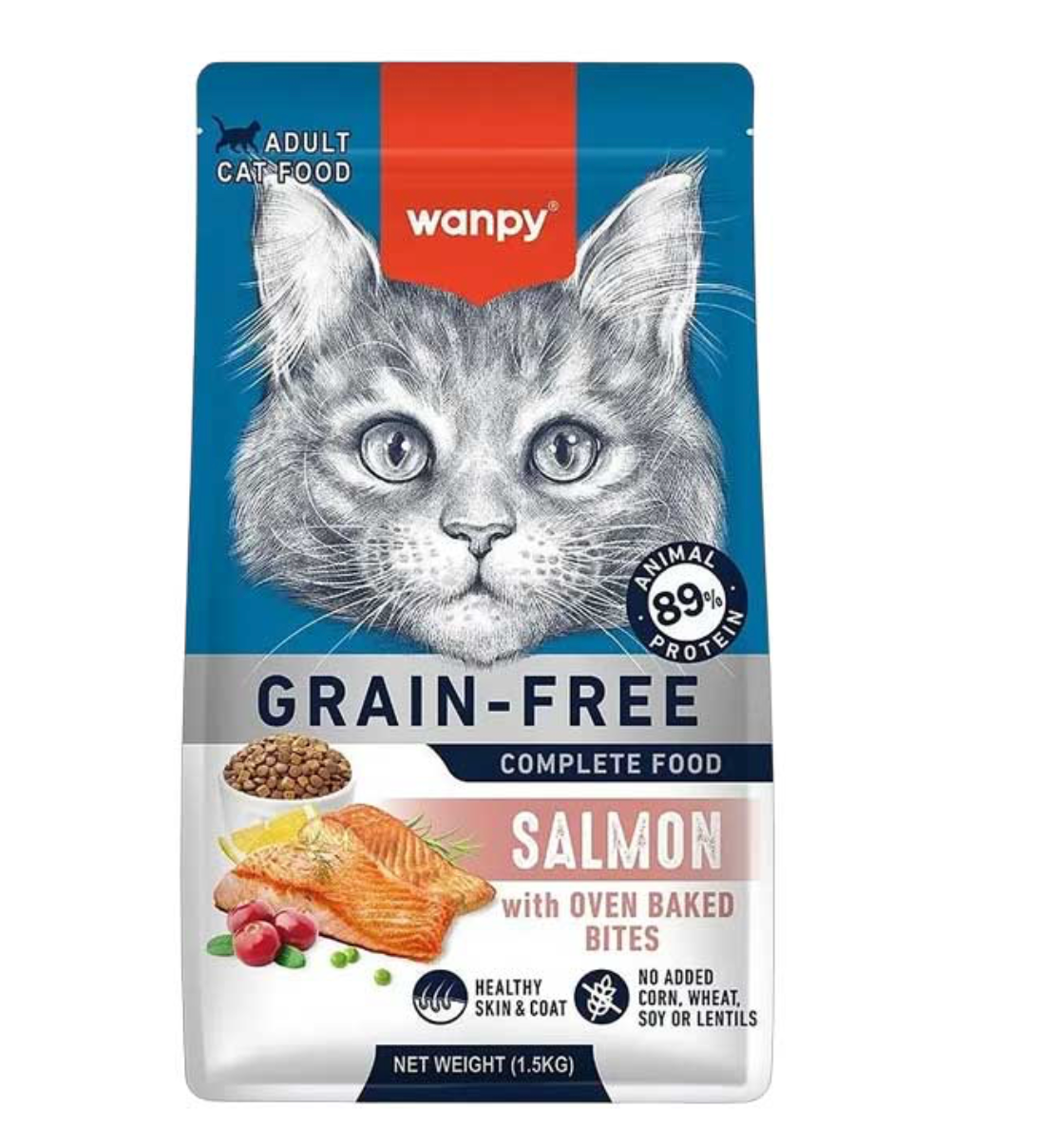 WANPY ADULT SALMON CAT 1,5KG