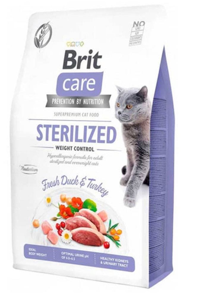 BRIT CARE CAT GRAIN-FREE STERILIZED WEIGHT CONTROL 2KG