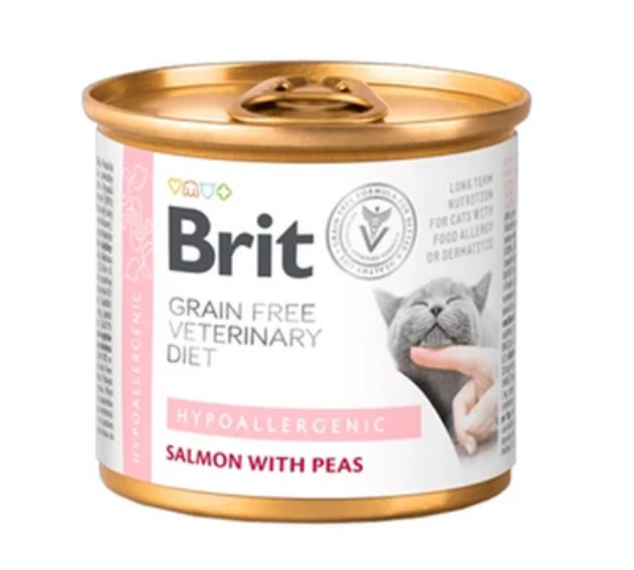 BRIT GF VD CAT CAN HYPOALLERGENIC 200G