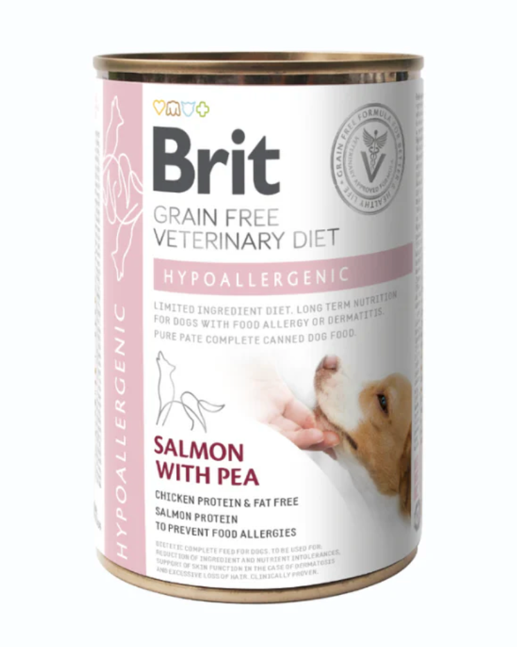 BRIT GF VD DOG CAN HYPOALLERGENIC 400G