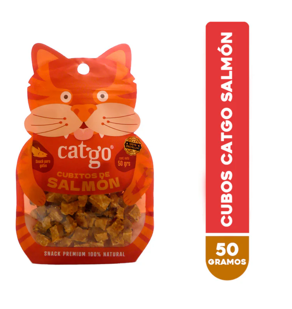CATGO CUBITOS DE SALMON 50GR