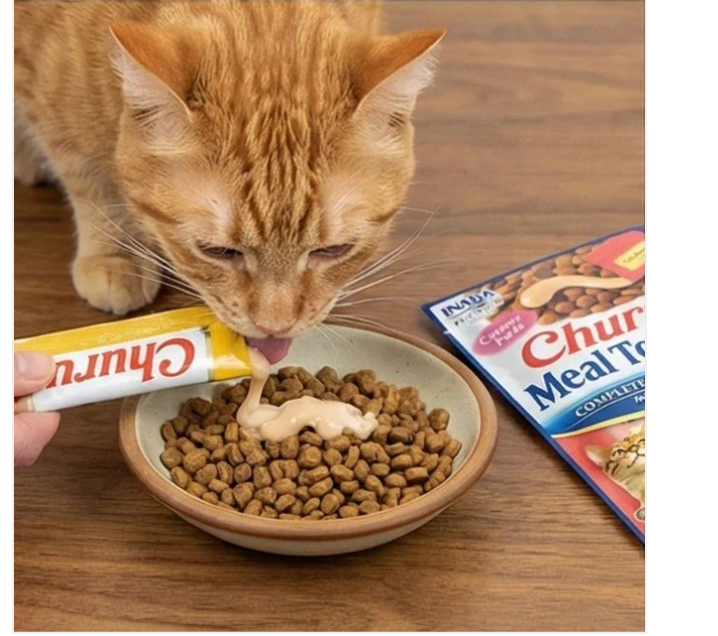 CHURU CAT MEAL TOPPER TUNA/SALMON 14GR 4 TUBOS