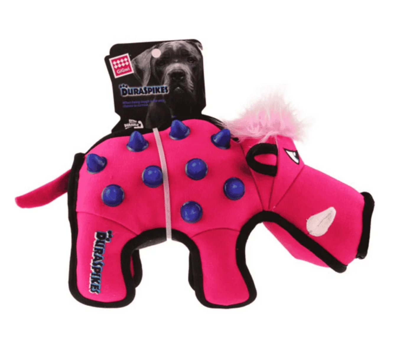GIGWI DURASPIKES EX TOUGH ELEFANTE - FUCSIA