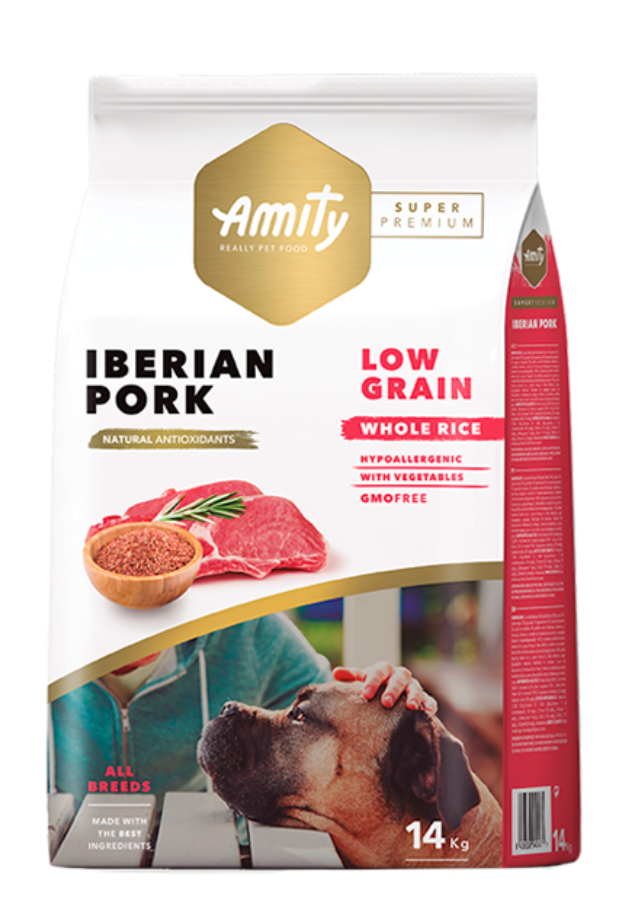 AMITY SP LOW GRAIN IBERIAN PORK ADULT 14KG