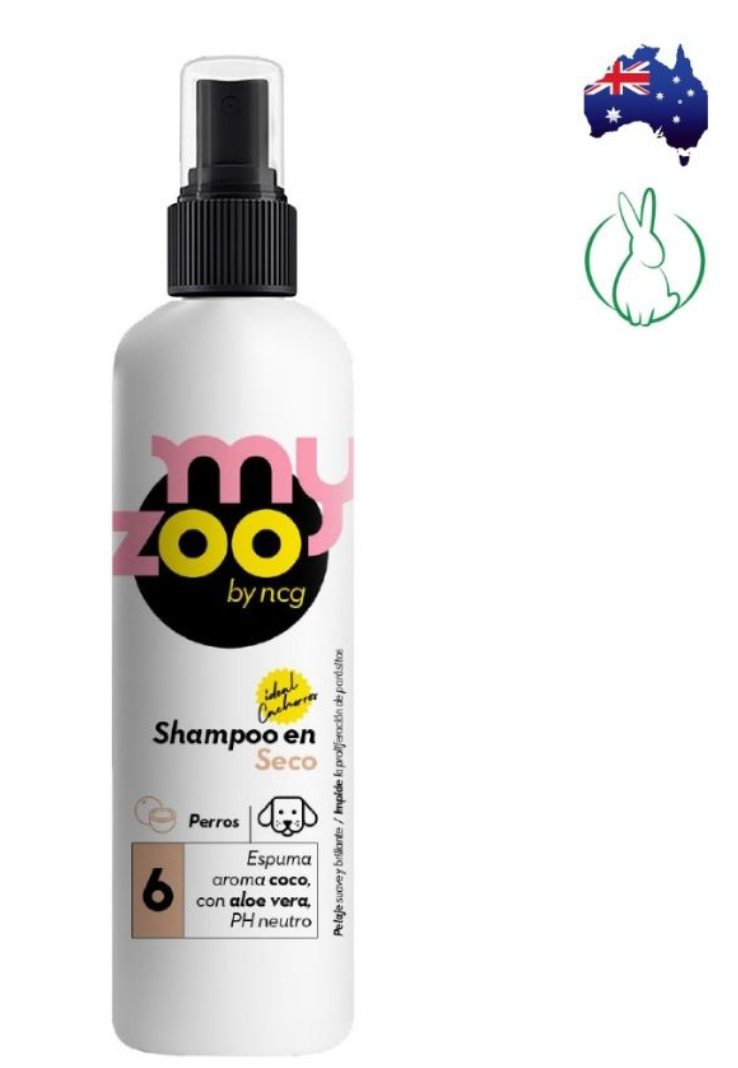 SHAMPOO EN SECO PARA PERROS 250ML - MYZOO