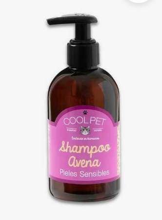 SHAMPOO PARA PIELES SENSIBLES  AVENA - 250ML - PARA GATOS - COOL PET