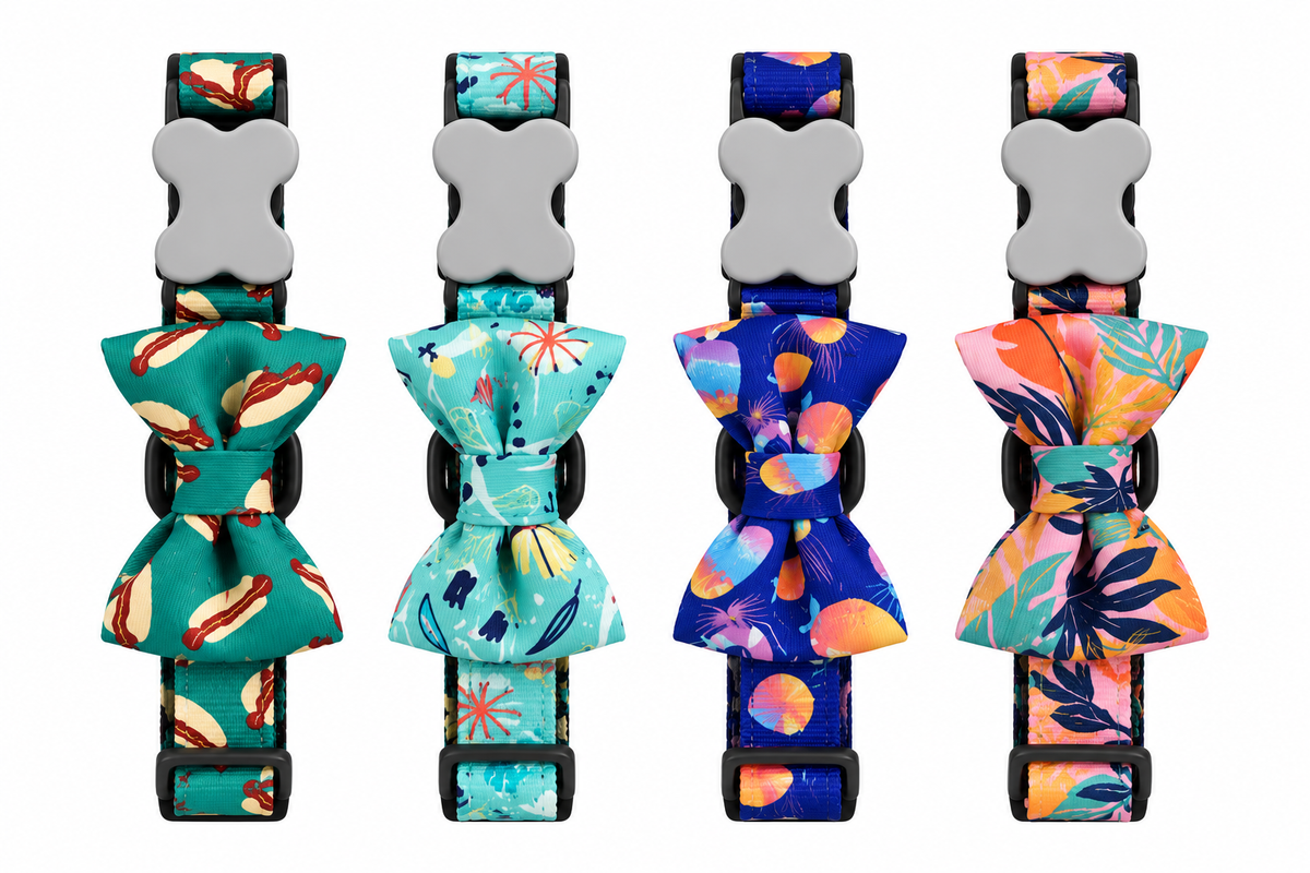 COLLAR CON PAJARITA PARA MASCOTAS (TALLA M)