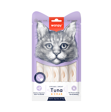 WANPY CREAMY TREAT ATUN Y CANGREJO