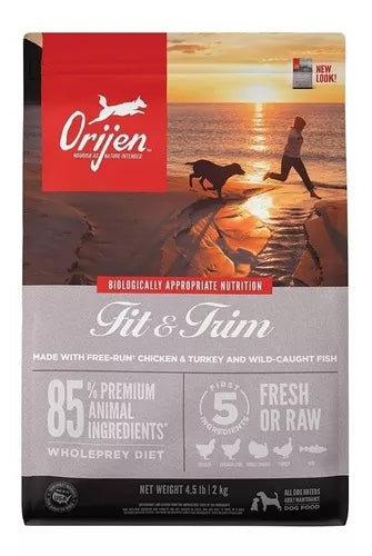 Alimento Orijen Fit & Trim para perro adulto todos los tamaños sabor mix de 2 kg