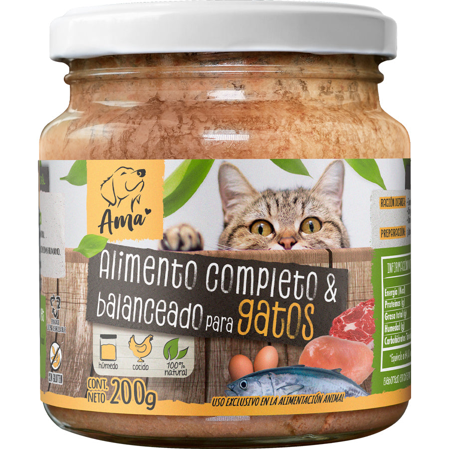Ama alimento húmedo para gatos 200gr